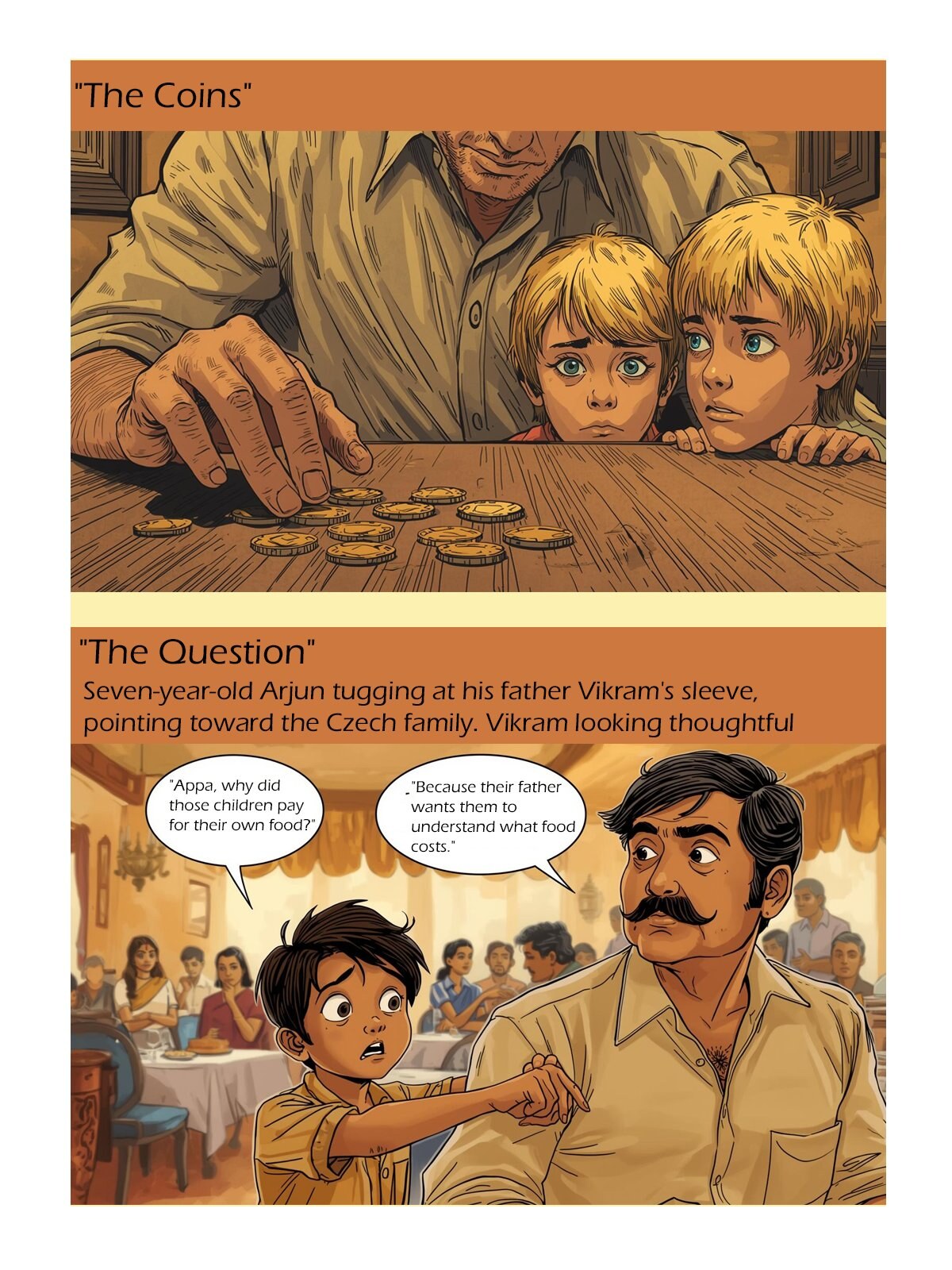 The L and the U — Panel 2: The Coins and The Question